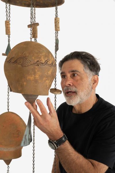 Paolo Soleri Vintage Paolo Soleri Ceramic Mobile Sounding Sculpture