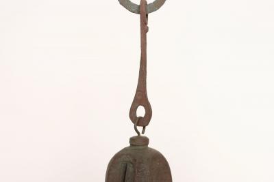 Paolo Soleri Vintage Verdigris Cast Bronze Wind Bell Wind Chime by Joe Ursutz