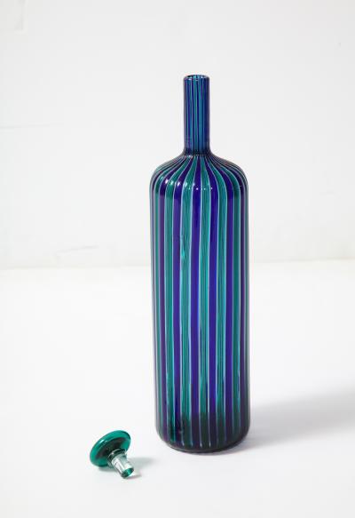 Paolo Venini Cane Stopper Bottle by Paolo Venini