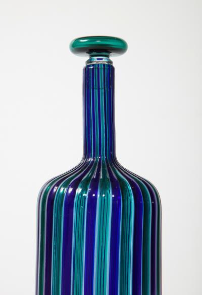Paolo Venini Cane Stopper Bottle by Paolo Venini