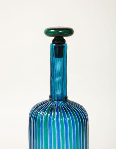 Paolo Venini Cane Stopper Bottle by Paolo Venini