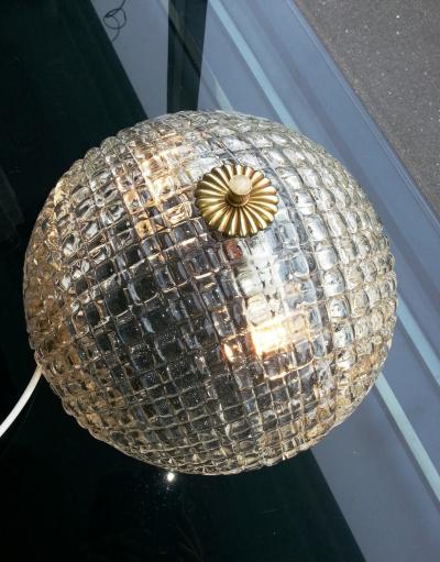 Paolo Venini Flush Mount in Murano Vetro Diamante