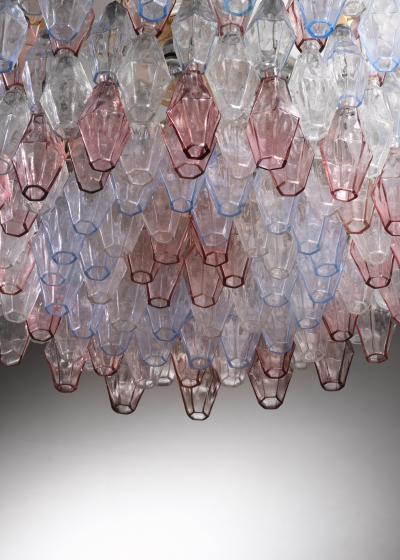 Paolo Venini Large Paolo Venini Murano Glass Poliedri Chandelier