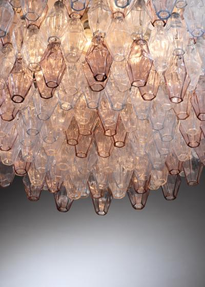 Paolo Venini Large Paolo Venini Murano Glass Poliedri Chandelier