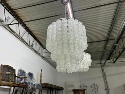 Paolo Venini Mid Century Murano Glass Chandelier