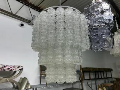 Paolo Venini Mid Century Murano Glass Chandelier