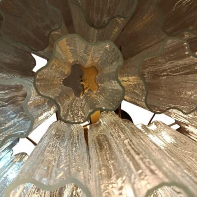 Paolo Venini Murano glass Tronchi chandelier by Venini from the 1980s