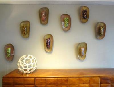 Paolo di Poli A Pair of Mid Century Wall Sconces in the style of Paolo di Poli