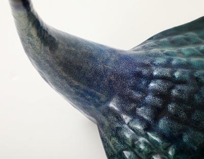 Paolo di Poli Pavoncella Peacock Sculpture by Paolo Di Poli