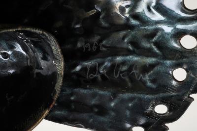 Paolo di Poli Pavoncella Peacock Sculpture by Paolo Di Poli