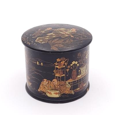 Papier m ch String Box England or France circa 1880