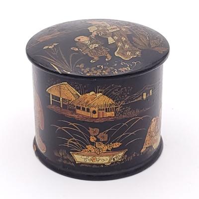 Papier m ch String Box England or France circa 1880