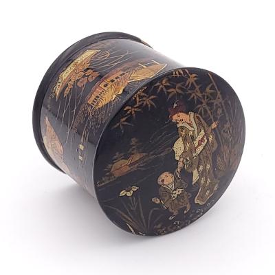 Papier m ch String Box England or France circa 1880