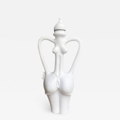 Papin Lucadamo Amphora Sculpture with Vulva by Papin Lucadamo