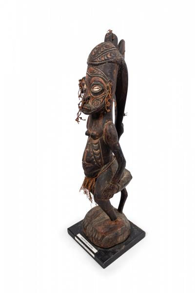 Papua New Guinean Polychromed Carved Figure