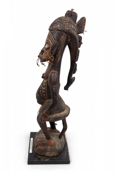 Papua New Guinean Polychromed Carved Figure