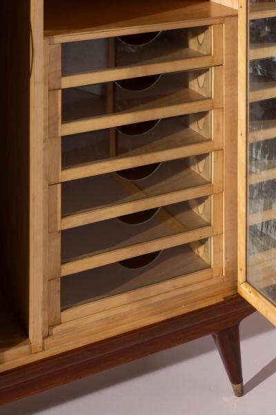 Parchment Clad Wardrobe Italian Manufacture 1950s