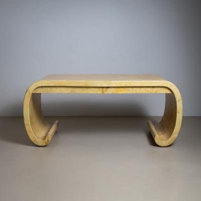 Parchment Covered Desk attributed to Karl Springer 1960 80s