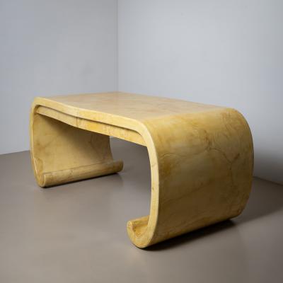 Parchment Covered Desk attributed to Karl Springer 1960 80s