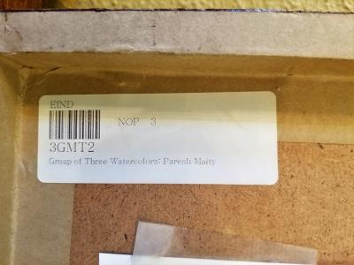 Paresh Maity Paresh Maity Watercolor on Board Encounter I