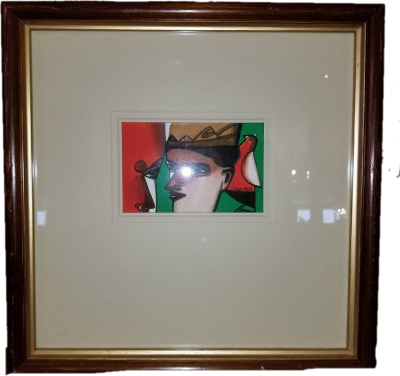 Paresh Maity Paresh Maity Watercolor on Board Encounter I