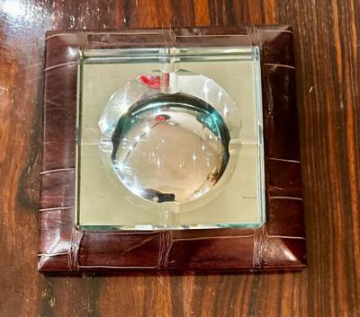 Paris Crocodile Skin 7 Piece Desk Set French Art Deco Complete