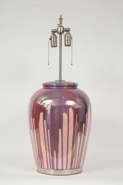 Paris Pink Drip Glaze Lamps