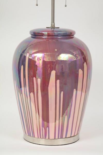 Paris Pink Drip Glaze Lamps