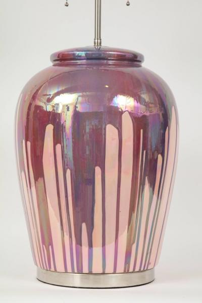 Paris Pink Drip Glaze Lamps