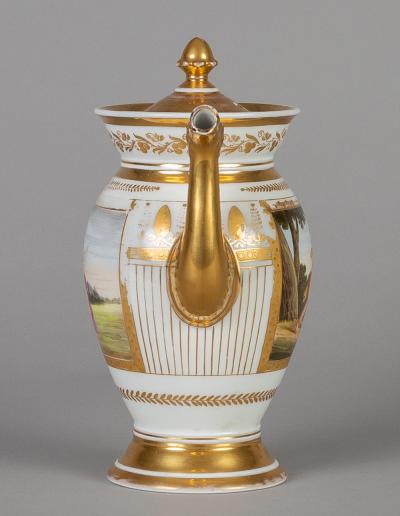Paris Porcelain Coffee Pot Circa 1810