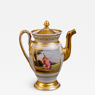 Paris Porcelain Coffee Pot Circa 1810