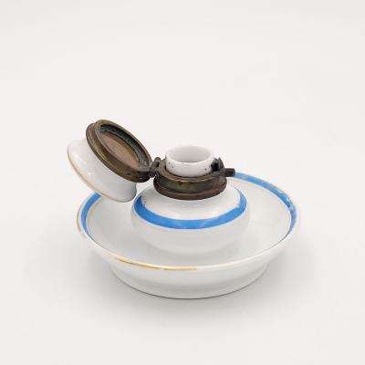 Paris Porcelain Napoleon III Inkwell France 19th century