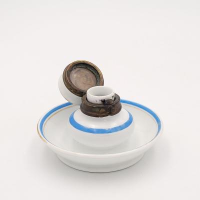Paris Porcelain Napoleon III Inkwell France 19th century