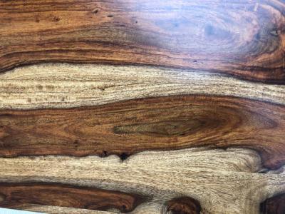 Parsons Midcentury Tiger Wood Exotic Striped Stacking Nesting Tables