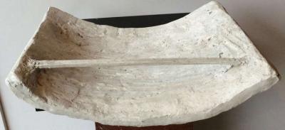 Part of Tuscan capital in plaster France end of XIXth century