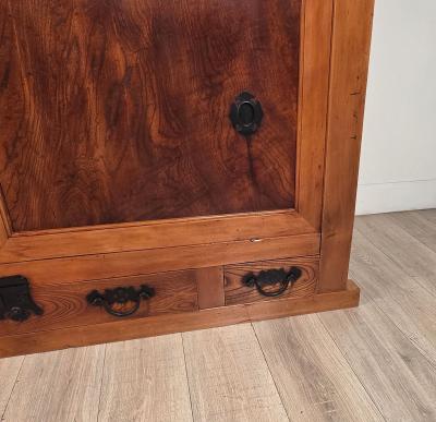 Part of a Japanese Meiji Kitchen Tansu Now a Slate Topped Sideboard