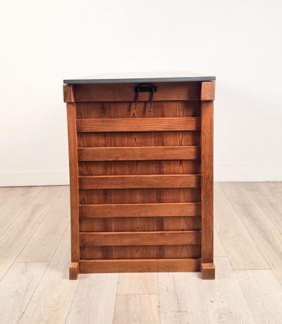 Part of a Japanese Meiji Kitchen Tansu Now a Slate Topped Sideboard