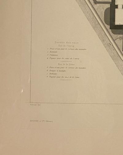Part of the Plans for the Paris Opera House Published 1881 France