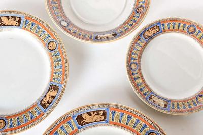 Partial Dinner Service of Mintons Dinnerware 19th Century