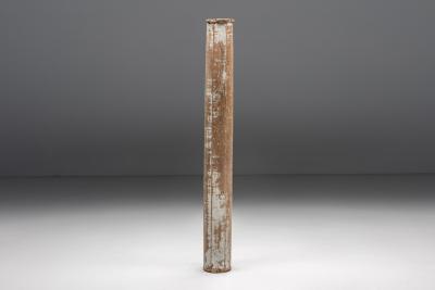Partly Patinated Wooden Columns 19th Century