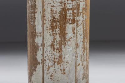 Partly Patinated Wooden Columns 19th Century