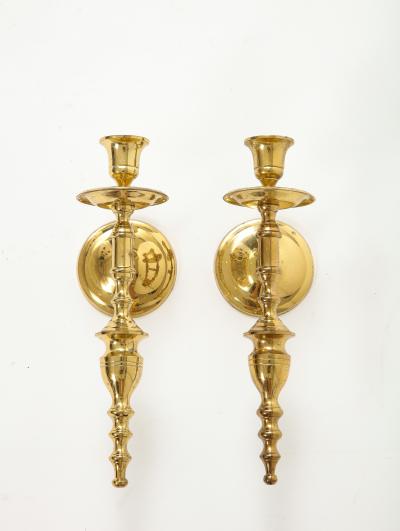 Parzinger Style Brass Candle Sconces