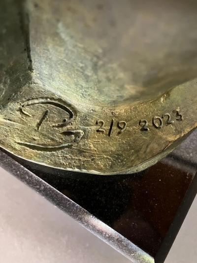 Pascal Jarrion Art Deco Style Cubist Bronze Sculpture by Pascal Jarrion