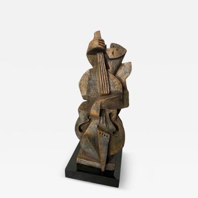 Pascal Jarrion Art Deco Style Cubist Ceramic Sculpture Smooth Night Rhythm by Pascal Jarrion
