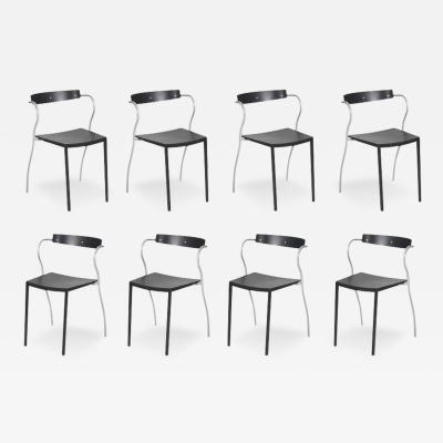 Pascal Mourgue Set of Eight Pascal Mourgue for Artelano Rio Side or Dining Chairs France 1990s