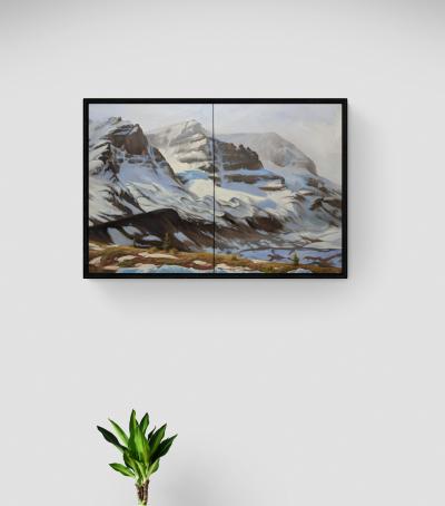 Pascale Robinson Icefields View Diptych