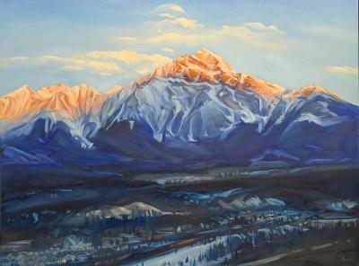 Pascale Robinson Pyramid Sunrise Over Jasper