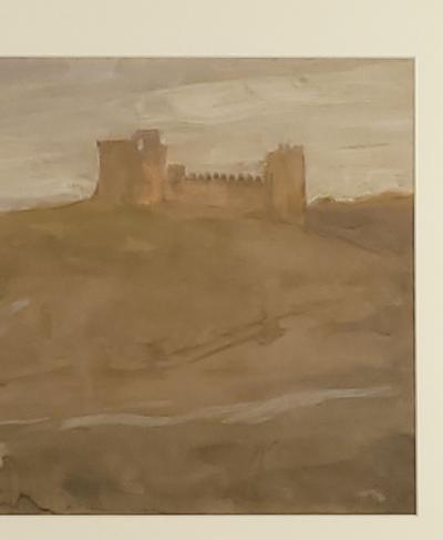 Pastel of Toledo Spain circa 1900