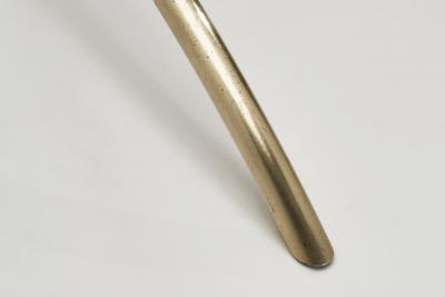 Patinated Brass Floor Lamp with Tripod Base Denmark ca 1950s
