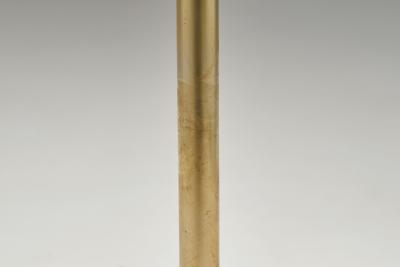 Patinated Brass Floor Lamp with Tripod Base Denmark ca 1950s